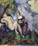 Paul Cezanne Bath woman who oil painting on canvas